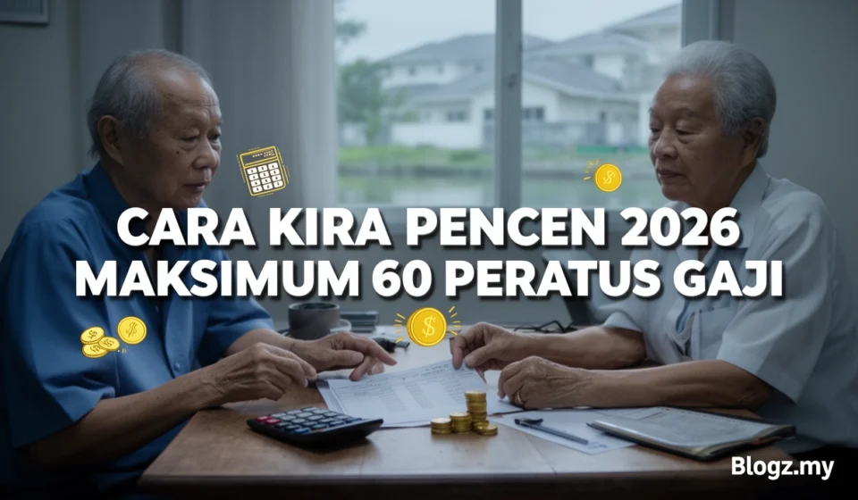Cara Kira Pencen 2026 Maksimum 60 Peratus Gaji