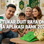 Cara Tukar Duit Raya Online Guna Aplikasi Bank 2026