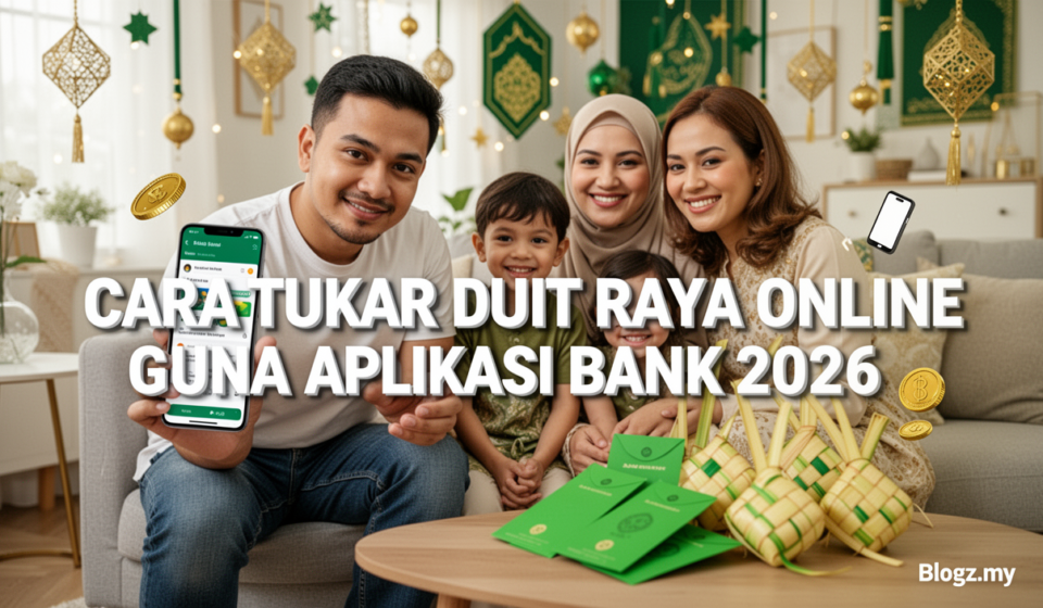 Cara Tukar Duit Raya Online Guna Aplikasi Bank 2026
