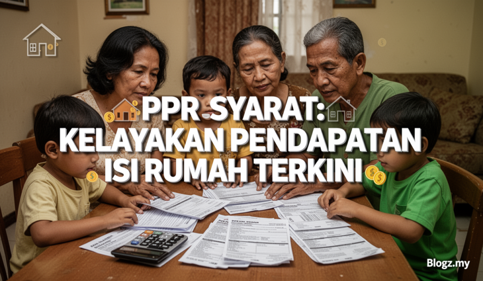 PPR Syarat: Kelayakan Pendapatan Isi Rumah Terkini