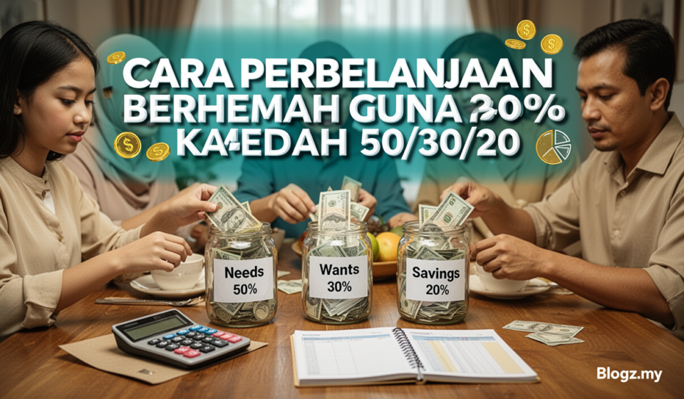 Cara Perbelanjaan Berhemah Guna Kaedah 50/30/20