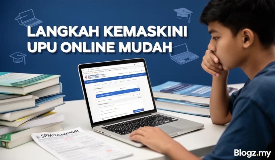 Langkah Kemaskini UPU Online Mudah