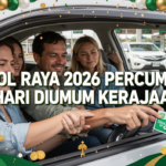Tol Raya 2026 Percuma 2 Hari Diumum Kerajaan