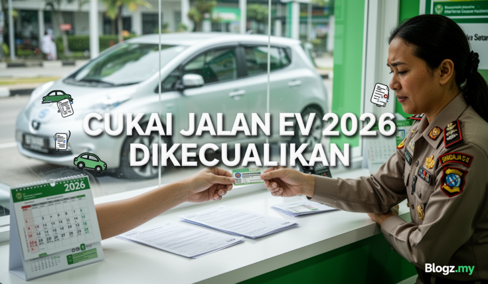 Cukai Jalan EV 2026 Dikecualikan
